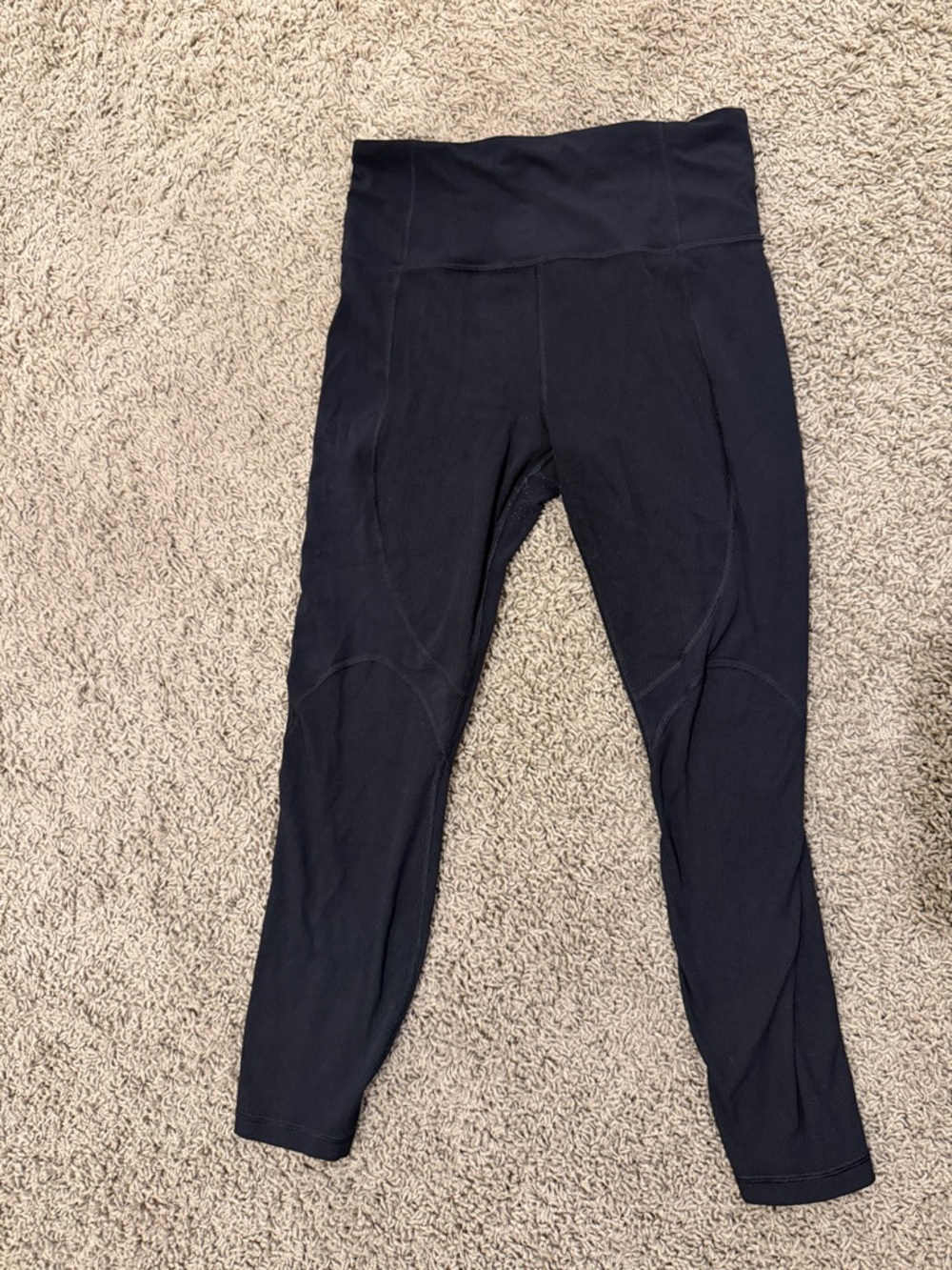 Athleta Black Rise Up Rib 7/8 Tight